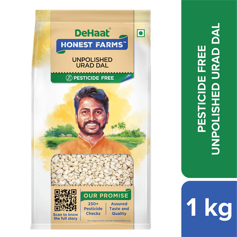 DeHaat Honest Farms Pesticide Free | Unpolished | Urad Dal