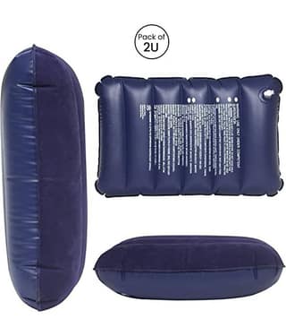 Air inflatable Travel Tourist Neck Pillow (Pack of 2)
