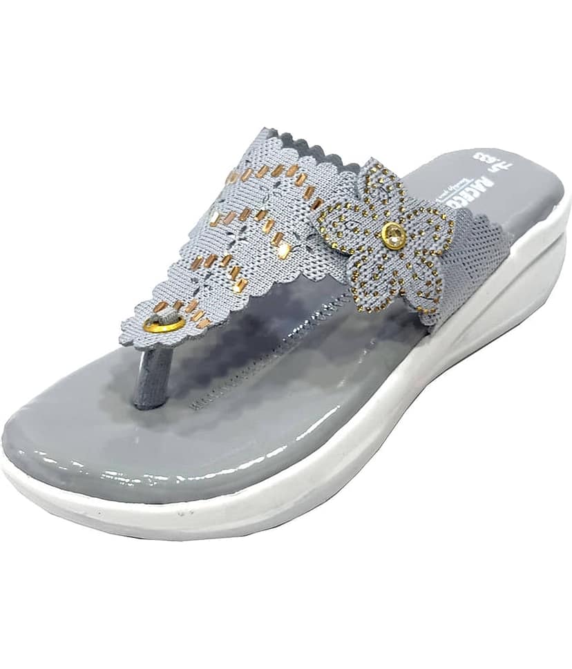 Racecourse - Gray Women's Slip On Heels view 2