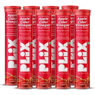 Apple Cider Vinegar Effervescent Tablet with mother (vitamin B6 & B12) Pack of 8 Tubes__2 Months__120 Tablets