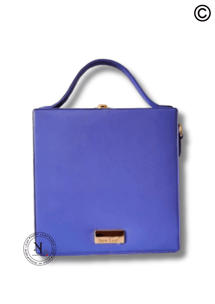 Violet Mirage Lippan Art Handcrafted Box Bag Sling view 3