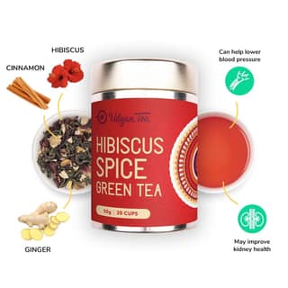 Udyan Tea Hibiscus Spice Green Tea | Fresh Dry Petals| Herbs for Relieving Constipation