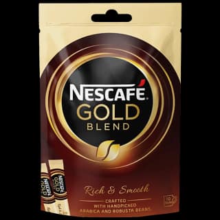 Nescafe Gold Gold Blend Instant Coffee - With Arabica Ground, 1.5 G (10 Sticks X 1.5 G Each)