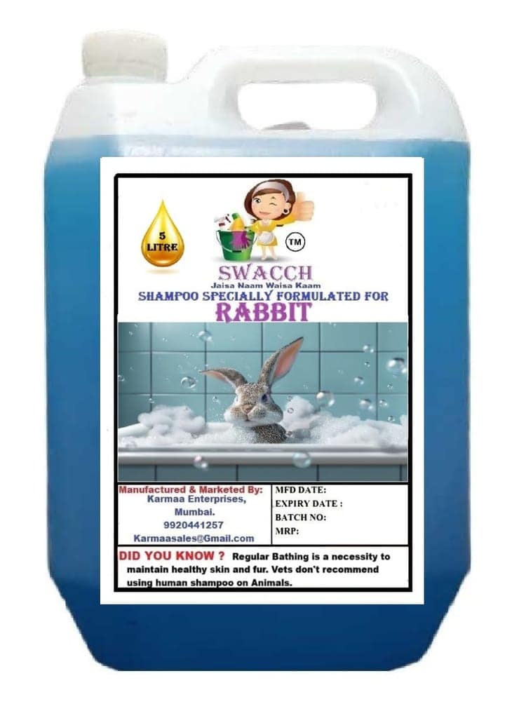 Swacch Shampoo Specially Formulated for Rabbit (5 Litre) Lavender
