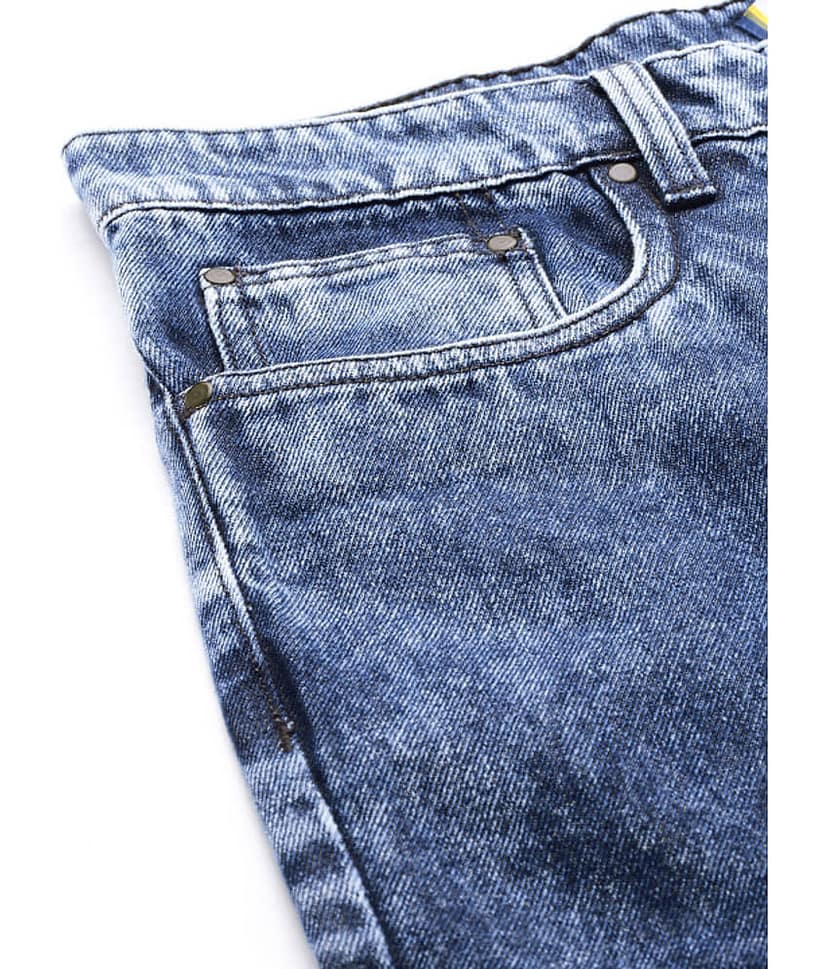 Bene Kleed Regular Fit Solid Men's Jeans - Blue ( Pack of 1 ) view 5