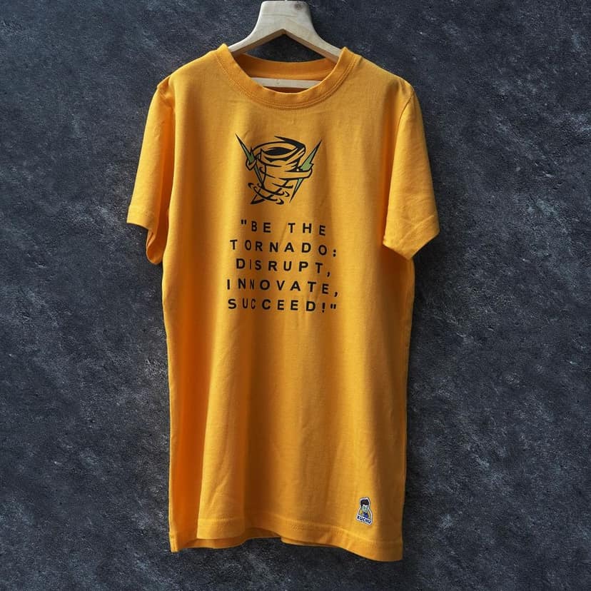 KUCHU Kids’ Unisex T-Shirt “Tornado” Digital Print | Soft Cotton-Modal Blend | Breathable, Durable & Comfortable Casual Wear for Boys & Girls view 8