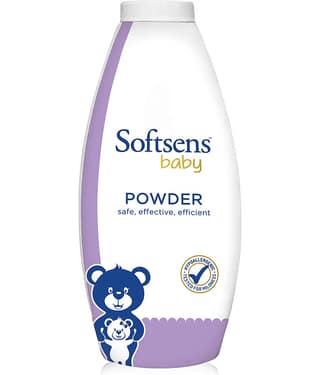 Softsens Baby Powder, 400g Enriched with Patchouli, Clove leaf & Olive|Paraben free