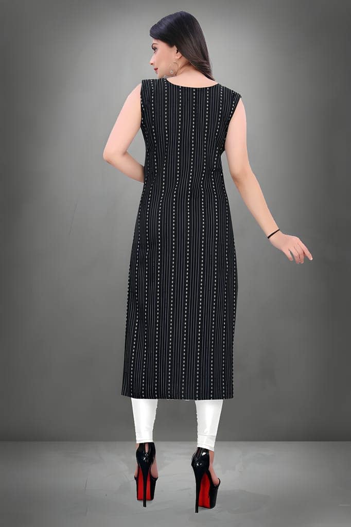 6. Women’s Straight Cut Kurti | Elegant Minimal Design | Versatile Ethnic Outfit for Office and Regular Wear view 5