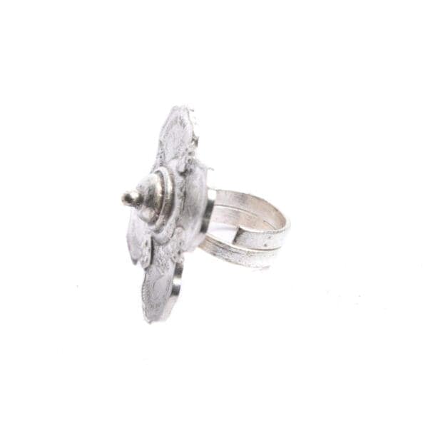 Banjara Handcrafted 2 Paisa Phoolar Chella Finger Ring view 2
