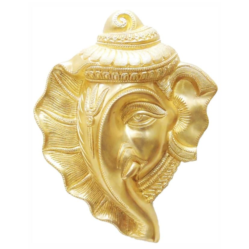 Brass Wall Hanging Ganesh Showpiece (BSMAS629) view 2