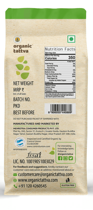 Organic Tattva Roasted Chana Dal view 2