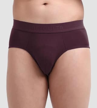 FREECULTR Men's Underwear Anti Bacterial Micromodal Airsoft Brief - Non Itch No Chaffing Sweat Proof Pack of 1-Port Wine