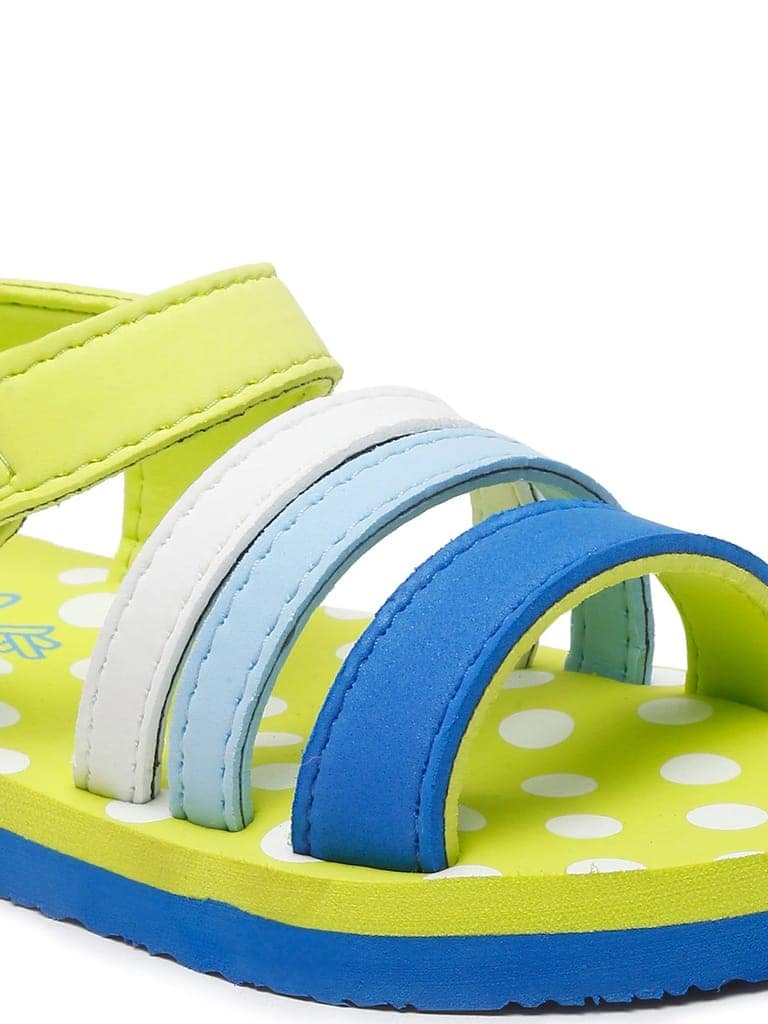 ONYC Premium Butterscotch Kids Sandals for Girls (Lime Green) view 4