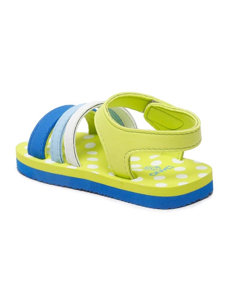ONYC Premium Butterscotch Kids Sandals for Girls (Lime Green) view 5