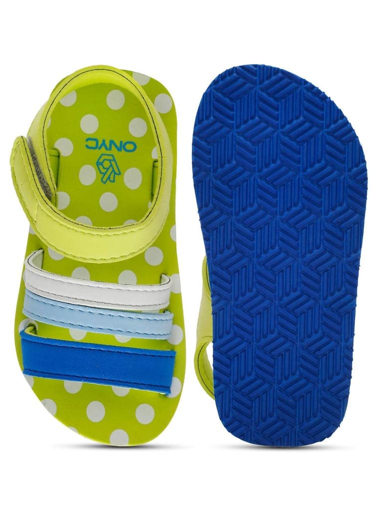 ONYC Premium Butterscotch Kids Sandals for Girls (Lime Green) view 6