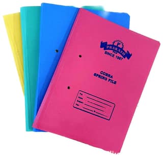 Prakash Clear Document Envelope / File Bag with Colored Flap