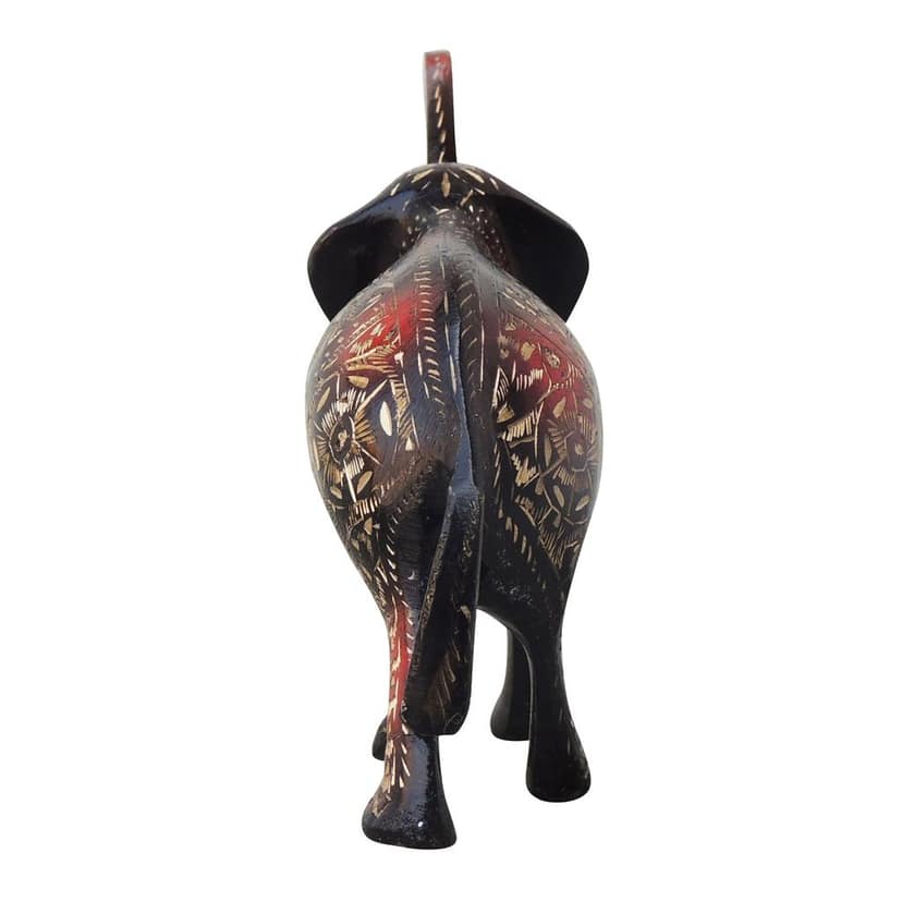 Brass Showpiece Standing Elephant Statue (ANMAS065 A) view 5