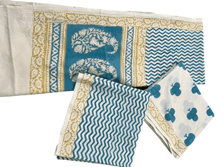 Vibrant Baag Indico Print Fabric - All-Natural Indigo Colors, Eco-Friendly, Perfect for Fashion & Home Décor