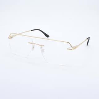 Lensoz Elite X Luxe Rimless Geometric - Narrow - Golden