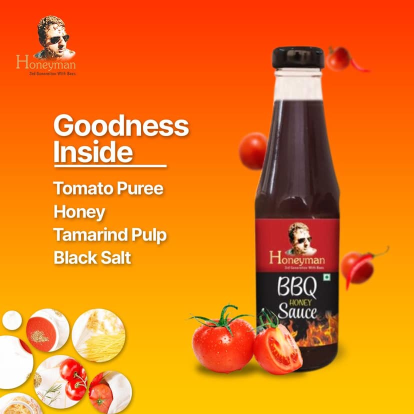 Honeyman BBQ Sauce Cream Dressing 300 gm view 4