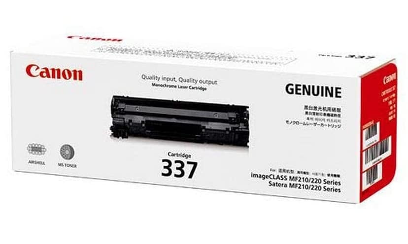 Canon 337 Black Original Toner Cartridge (CRG-337) for Canon imageCLASS MF211, MF212w, MF215, MF216n, MF217w Printers view 3