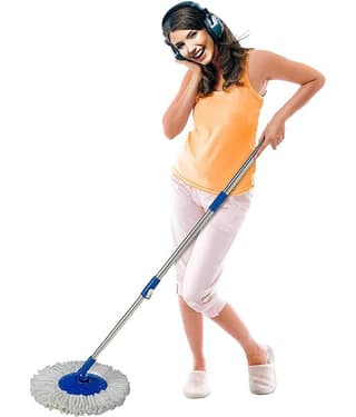 Green Tales Handle Mop ( Extendable Mop Handle with 360 Degree Movement )