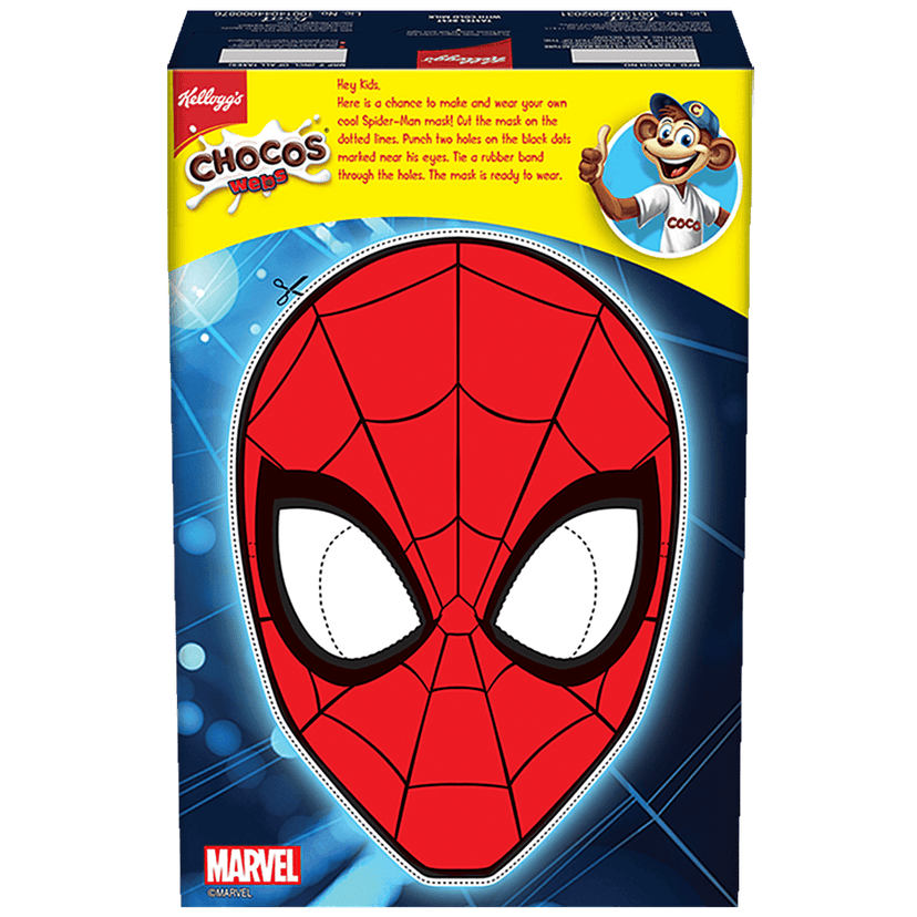 Kelloggs Chocos Webs, 300 G Box view 2
