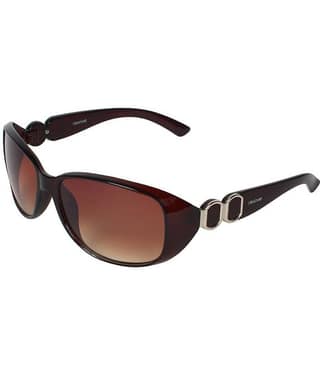 Creature - Brown Oversized Sunglasses ( Pack of 1 )