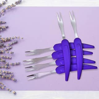 Ali Shipping Vegetable Fruit Fork Spoon Set Food Grade Salad Dessert Cake Pastry Fruit Fork Choice for Home Decor