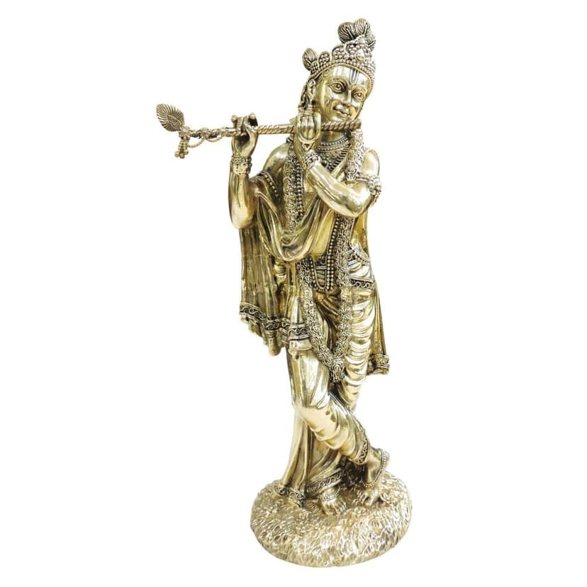 Premium Brass Krishna Statue for Worship, Height : 16 Inch (BSMAS1806 L) view 2