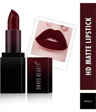 Swiss Beauty HD Matte Lipstick (Attitude), 3.5gm