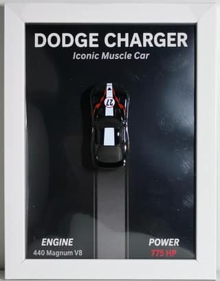 Dodge Charger Die Cast Car Frame