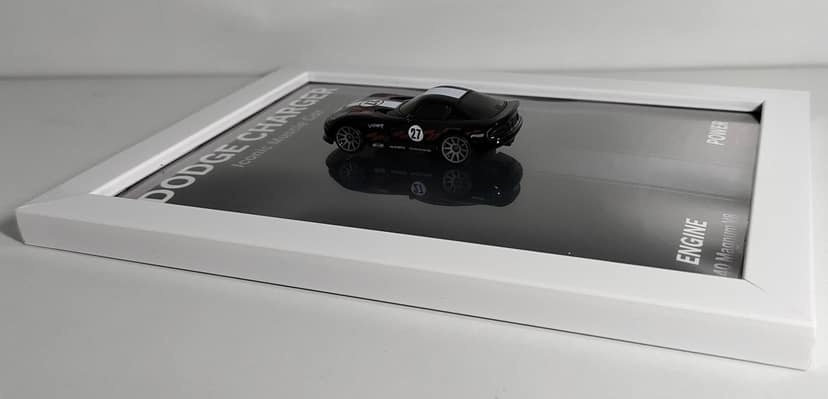 Dodge Charger Die Cast Car Frame view 2