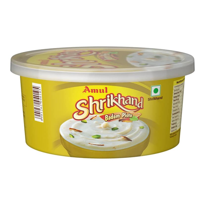 Amul Shrikhand Badam Pista, 200 G
