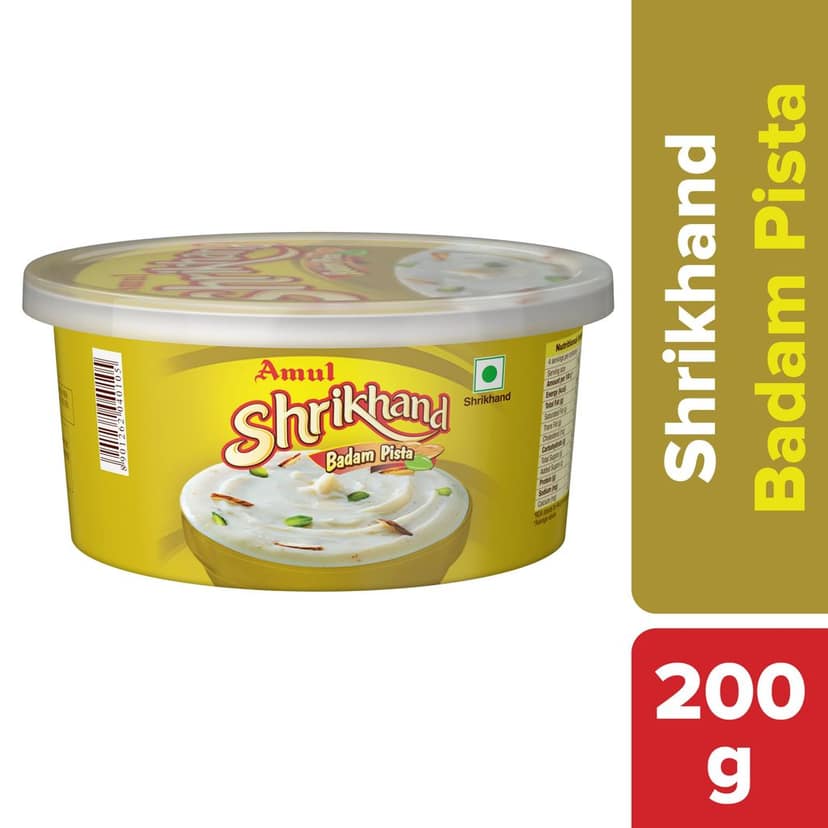 Amul Shrikhand Badam Pista, 200 G view 3