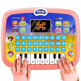 Storio Learning Kids Piano Laptop Educational Toy with Led Screen & Music