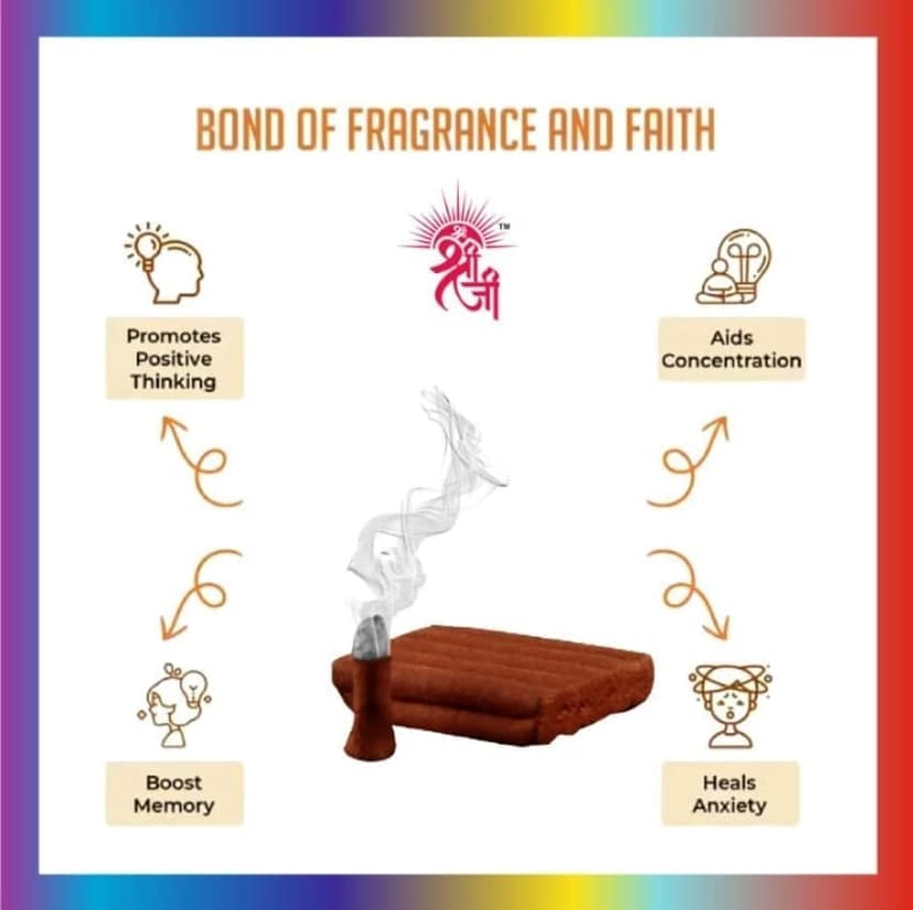 Shri Shriji Flam the Aromatic peace Premium Wet Dhoop � Pack of 4 Fragrances (Divya, Chandan, Mogra, Rose) | Natural Dhoop for Puja, Meditation & Home Fragrance | view 2
