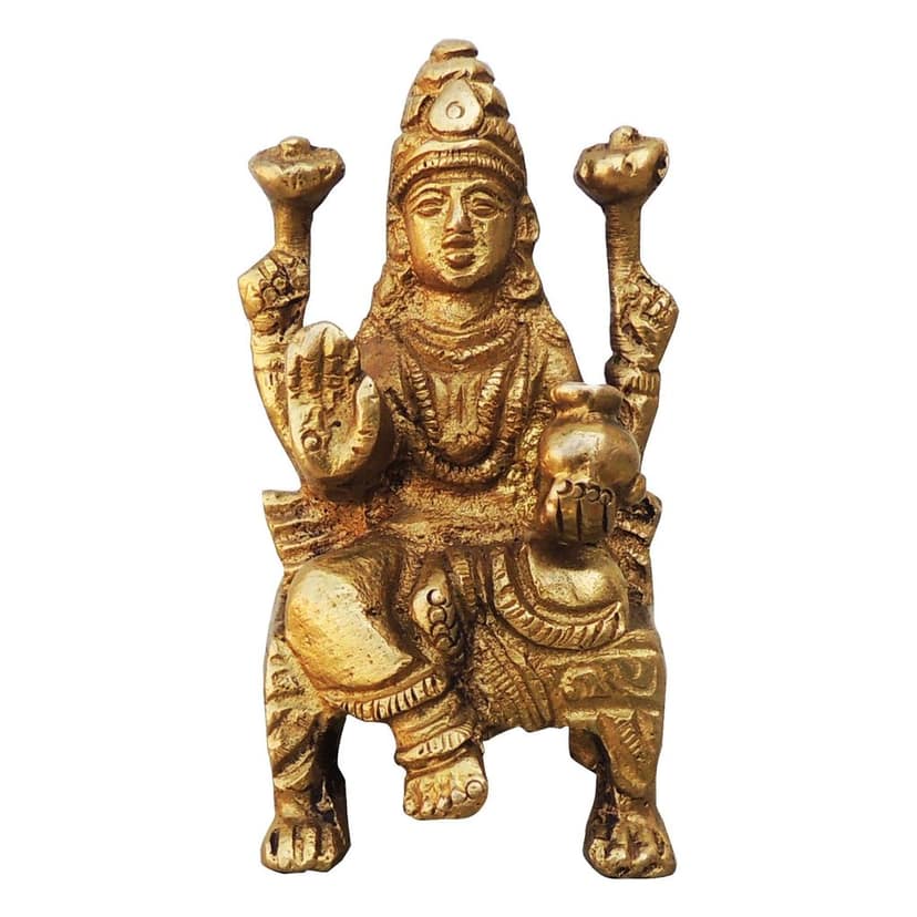 Brass Showpiece Laxmi Ji God Idol Statue (BSMAS260) view 2