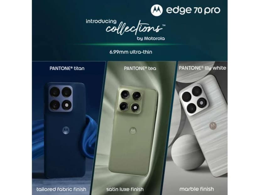 Motorola Edge 70 Pro Smartphone, 8GB RAM, 256GB Storage - Pantone Lily white view 4