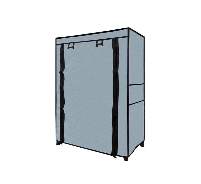 PHILOSHOP 4-Tier Metal Shoe Rack with Dustproof Cover – Black, Space-Saving Storage Organizer for Entryway view 2