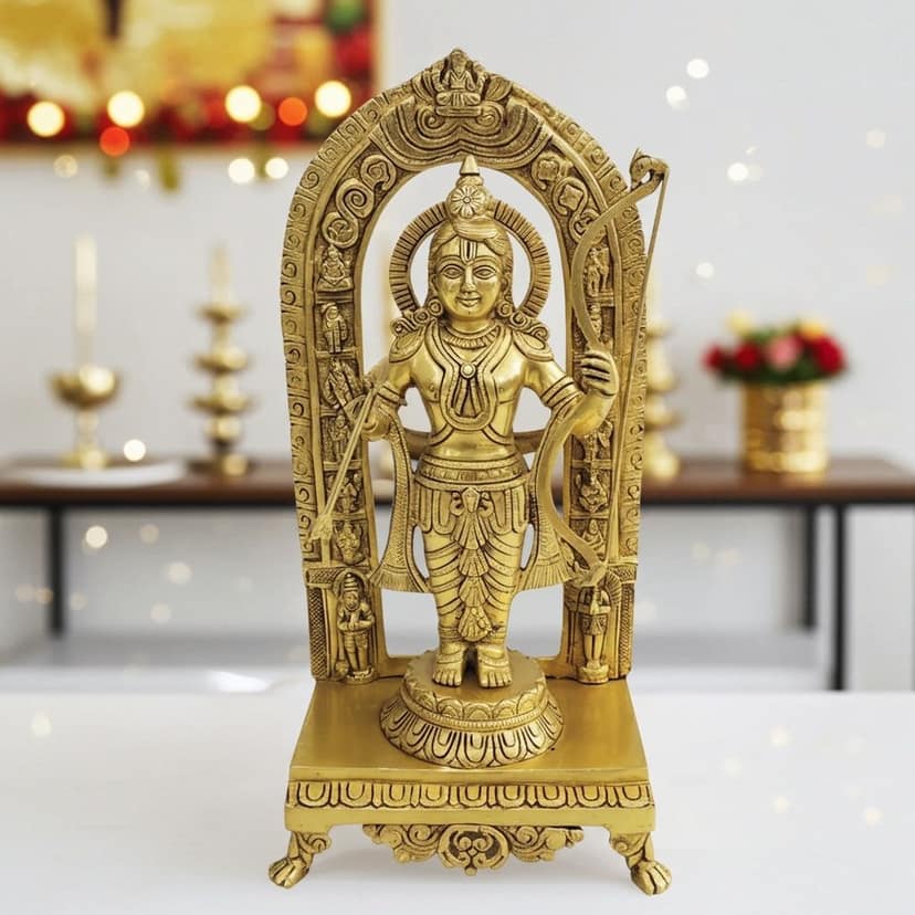 Brass Ram Lala God Idol Statue - 18.5 Inch Showpiece Idol (BSMAS1738 M)