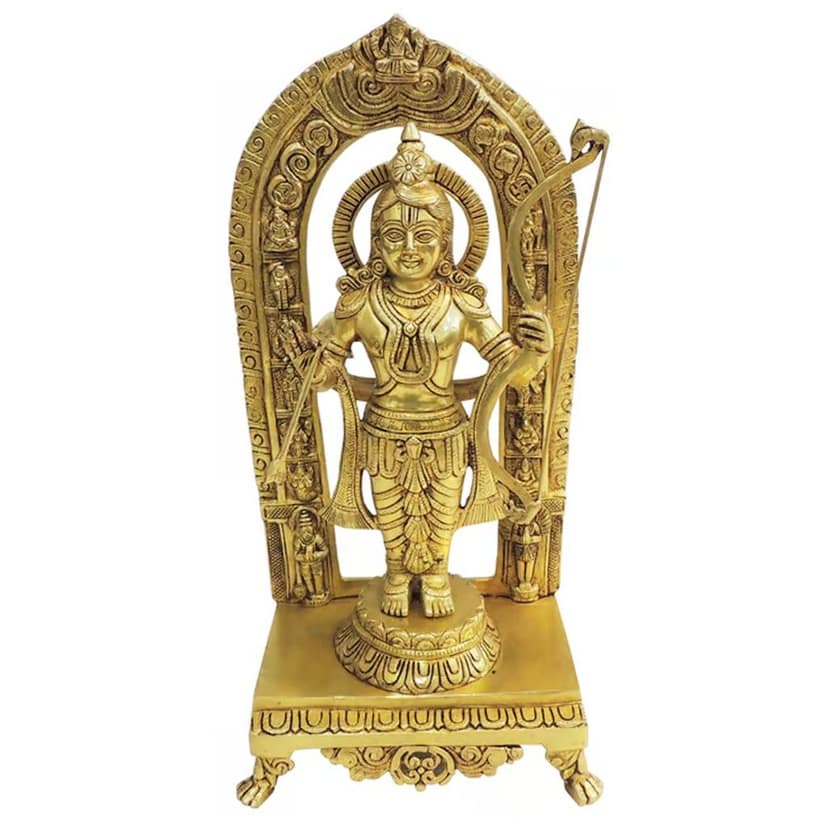 Brass Ram Lala God Idol Statue - 18.5 Inch Showpiece Idol (BSMAS1738 M) view 2