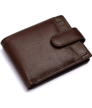 HIDEFLIX 100% Leather Solid Men's Regular Wallet With 8 Slots For Card ( Brown , Pack of 1 )