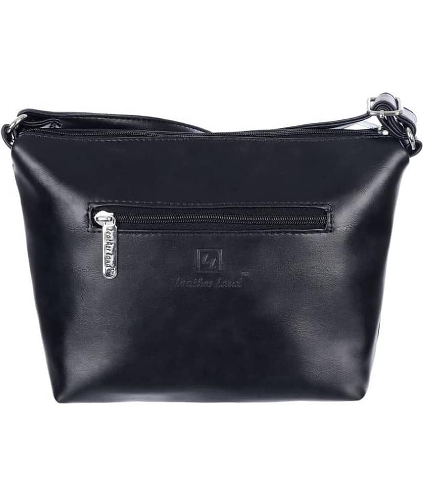 Leather Land Sling Bag P.U. Set of 1 ( Black ) view 2