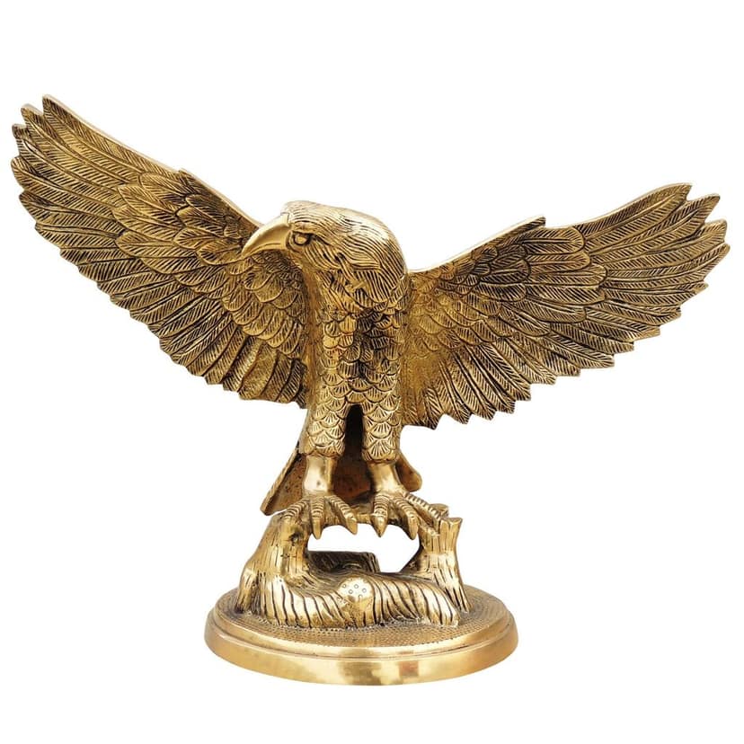 Brass Showpiece Table Decor Eagle Statue (ANMAS006 Z) view 3