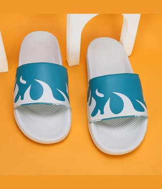 PERY PAO Sea Green Men's Slide Flip Flop
