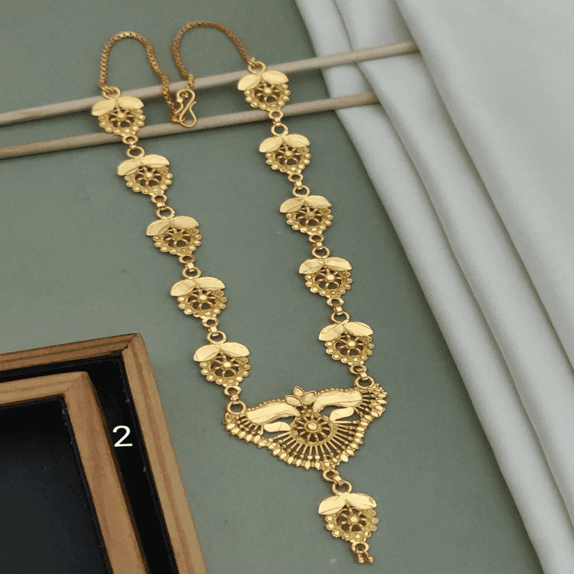 New High gold plated peacock designer neckless for girls and women's (RK_PN-2) & CHAIN-PENDANTS necklaces & chains (COMBO PACK OF 2 PIC) view 3