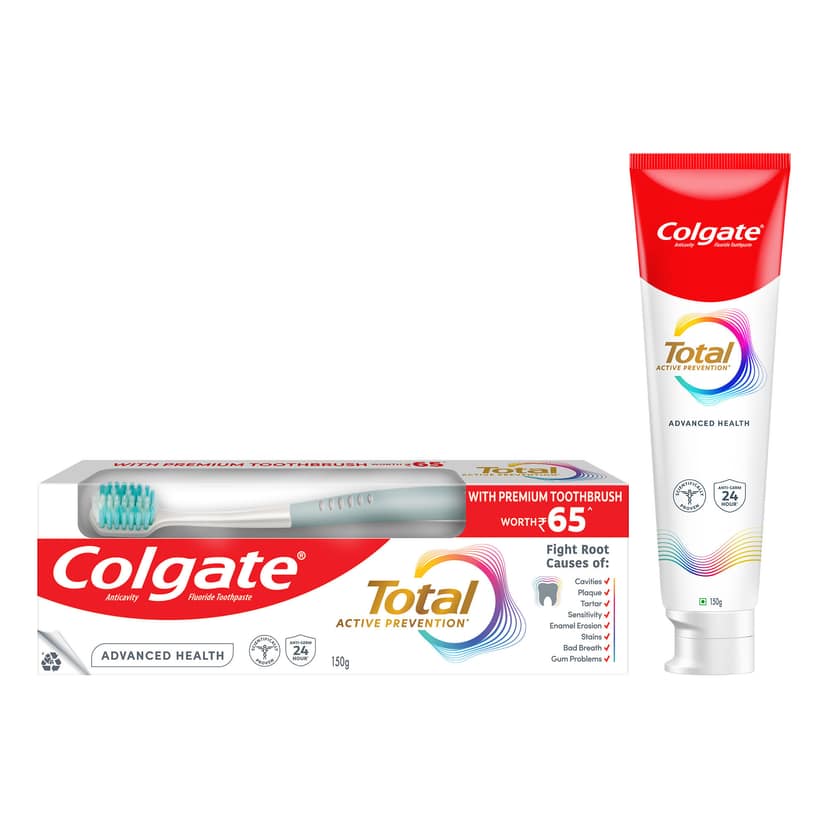 Colgate Total Advanced Health Antibacterial Toothpaste (with a Premium Toothbrush) view 2