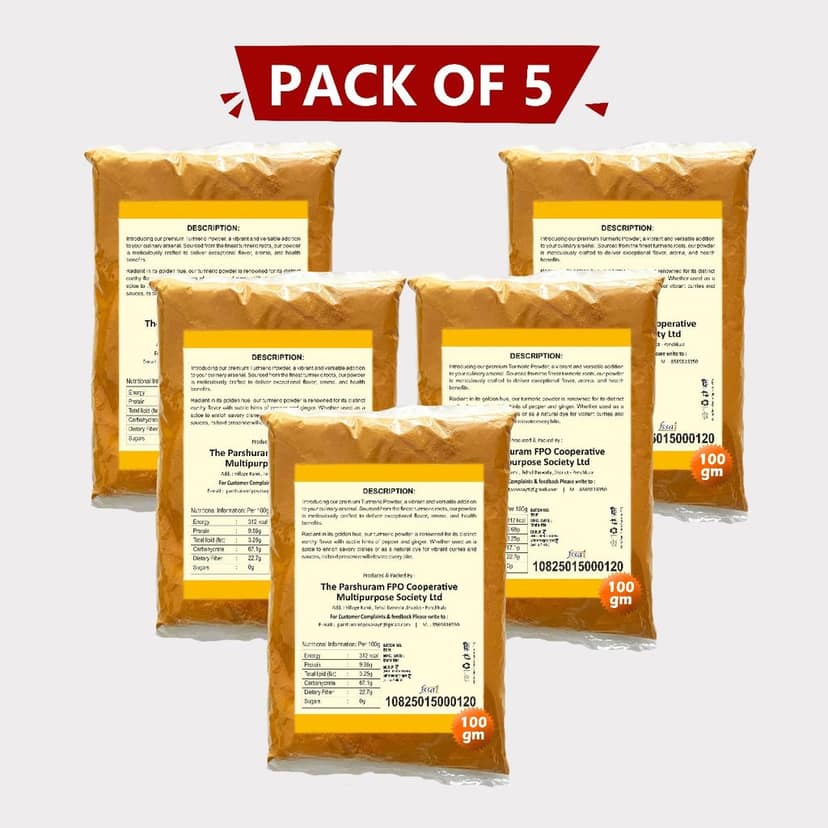 Haldi powder (100 gm) pack of 5 view 3