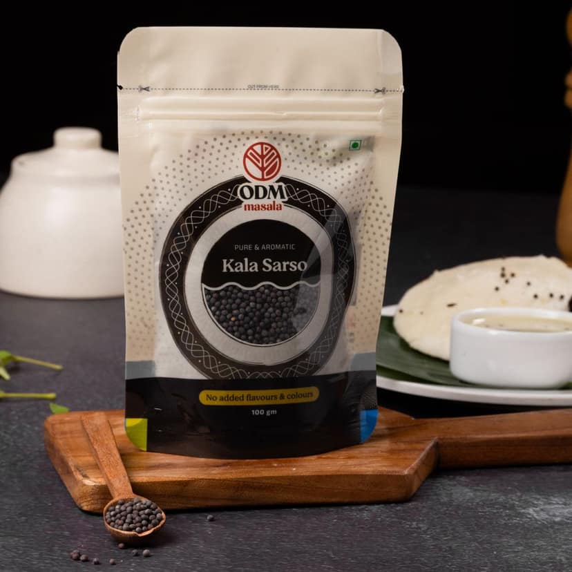 ODM Masala Black Mustard Seeds (Kala Sarso / Rai) - for Tadka view 5